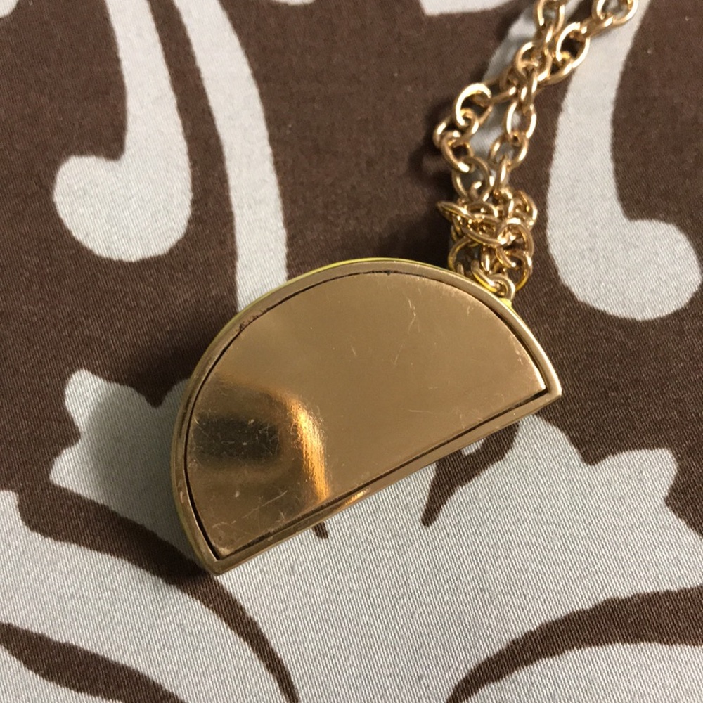 Designer Kate Spade Gold-Tone Lemon Slice Pendant Necklace - Picture 5 of 5